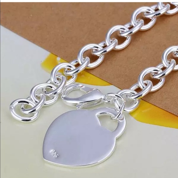 925 silver heart bracelet - Picture 2 of 2